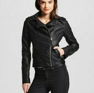 Xhilaration black faux leather jacket